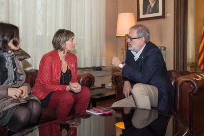 L'alcalde i la consellera han posat en comú els temes que afectes ambdues institucions.