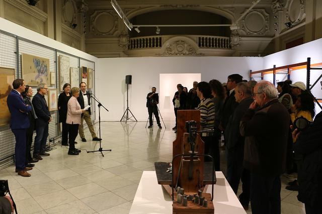 Comencen els actes d'homenatge a Benet Rossell amb la mostra "No pintar-hi res", una selecció del fons de l'artista que s'incorporarà a la col·lecció del Museu d'Art de Lleida.