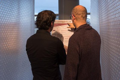 El COAC acull l' exposició de les 10 propostes presentades per a l'àmbit del Palau de Vidre dins del projecte "Espais Singulars"..