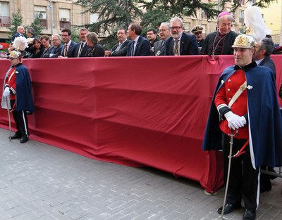 Tribuna d'autoritats a l'avinguda Blondel.