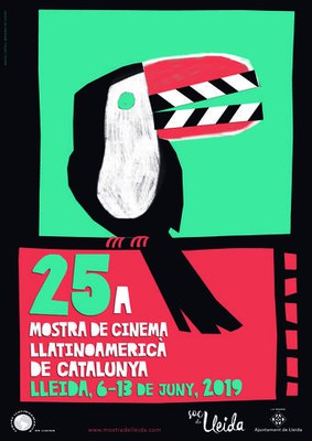 Cartell de la 25a Mostra de Cinema Llatinoamericà de Catalunya.
