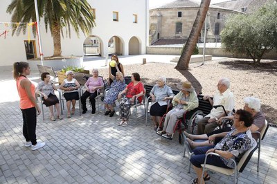 Imatge d'arxiu d'aquesta estiu del Centre de Dia de Dia de Santa Clara, al Centre Històric..