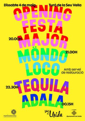 Cartell de l' Opening de la Festa Major 2019..