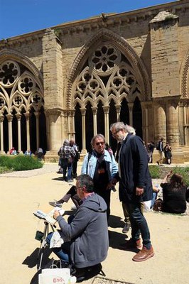 El claustre, un dels llocs preferits pels dibuixants.