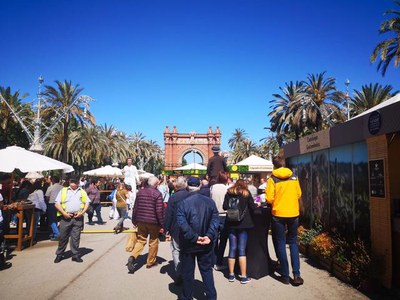 El Mercat restarà obert fins demà al Passeig de Lluís Companys, a tocar de l'Arc del Triomf.
