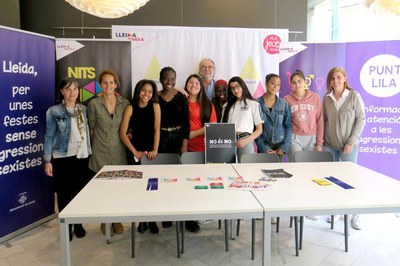 Vídeo "No és no" i Punt Lilia, accions que sumen per una Lleida sense agressions sexistes.
