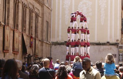 Els castells, un altres dels elements de la Festa Major..
