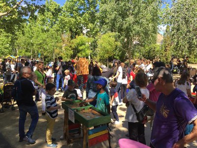 Vista general dels Camps Elisis en la primera jornada del Parc de Somriures..