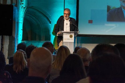 L'alcalde de Lleida, Fèlix Larrosa, ha intervingut en l'acte d'obertura de la Jornada organitzada per Fruits de Ponent..