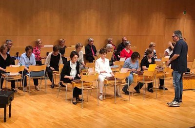 Concert dels alumnes dels Itineraris Musicals a l’Auditori Municipal per cloure el curs.