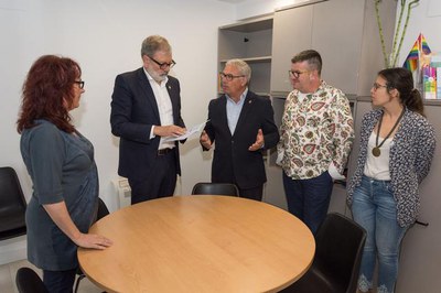 Visita al Servei d'Atenció Integral (SAI) de la Paeria.