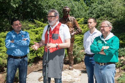 El paer en cap ha tingut paraules de record per les persones que ens han deixat i que han treballat pels valors de l'Aplec.