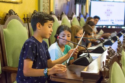 Els infants i joves del Plenari han exposat les propostes fruit del treball durant tot el curs..