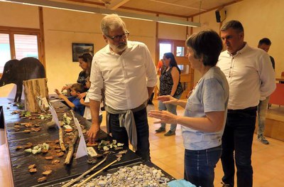 A l'interior del Centre d'Interpretació, hi havia recreat l'hàbitat de la fauna del parc.