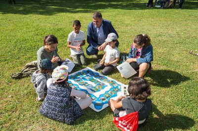 Acte de cloenda de l’Agenda 21 Escolar dels centres d’infantil i primària, al parc de la Mitjana de Lleida.