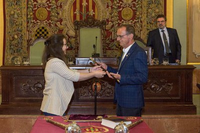 Miquel Pueyo pren possessió del càrrec d'alcalde.