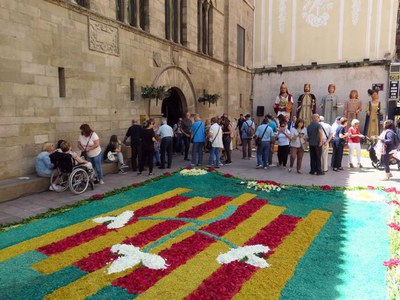 Les catifes han estat un any més tot un element d'atracció per la ciutadania.