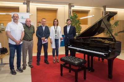 Acte d'obertura a l'hospital Santa Maria de la iniciativa "Sent el Santa Maria!" per atansar la música als pacients i el conjunt de la ciutadania.