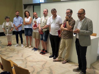 El tinent d'alcalde Jaume Rutllant ha presidit la recepció oficial a la Regidoria de Cultura.