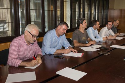 Part dels integrants de la Comissió d'Habitatge i Transició Energètica..