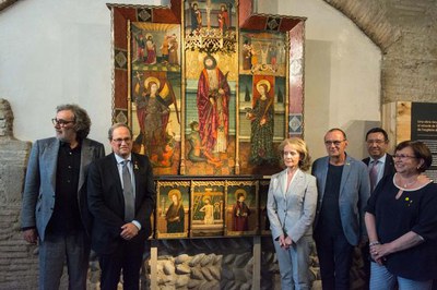 El retaule, obra de Pere Espallargues i documentat entre 1490 i 1495, s'ha presentat avui.