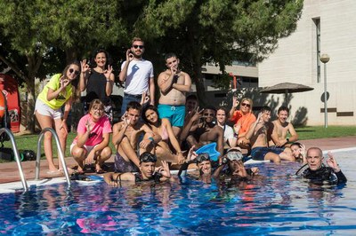 L'activitat Try scuba s'ha fet a les piscines municipals de Cappont.