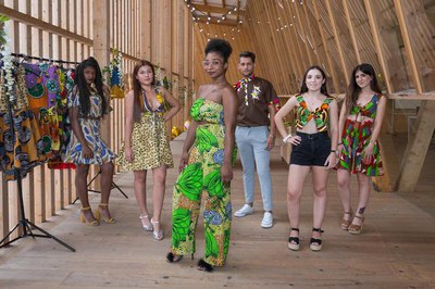 La dissenyadora lleidatana Aicha Delphine, de 22 anys, ha treballat com ajudant a la Fashion Week de Barcelona..