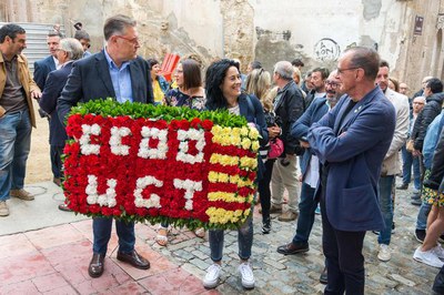 CCOO i UGT han fet una ofrena conjunta.