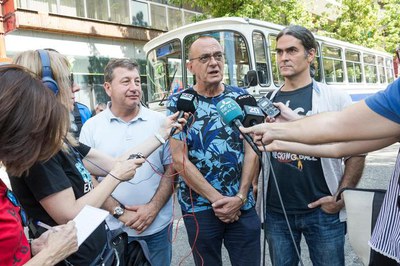Roda de premsa per fer una valoració del Dia sense Cotxes.