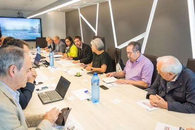 Reunió del Consell d'Administració de Mercolleida, aquest dilluns al matí.