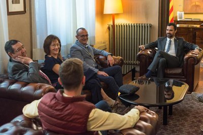 Torrent ha conversat amb l'alcalde i els regidors.