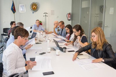 La reunió ha tingut lloc aquest matí a la caserna de la Guàrdia Urbana.