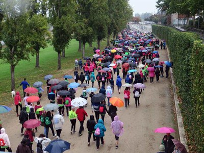 La canalització, punt de sortida i arribada dels 10 km d'itinerari.