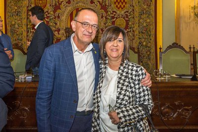 L'alcalde, Miquel Pueyo, ha felicitat la nova síndica, Dora Padial, i li ha desitjat molts èxits.