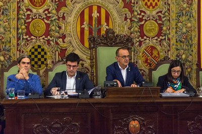 El paer en cap, Miquel Pueyo, ha presidit la sessió.