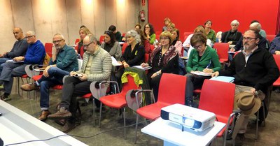 La trobada amb els responsables de la cultura municipal ha tingut lloc a l'Arxiu Històric de Lleida.