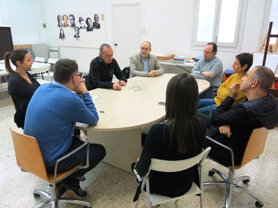 L'alcalde s'ha reunit amb els treballadors del Museu Morera.