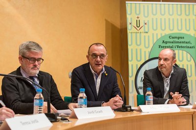 L'alcalde, Miquel Pueyo, ha participat en l'acte d'obertura del 2n Fòrum Agroalimentari.