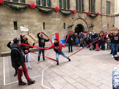 La performance ha anat a càrrec del grup de teatre social TAGS.