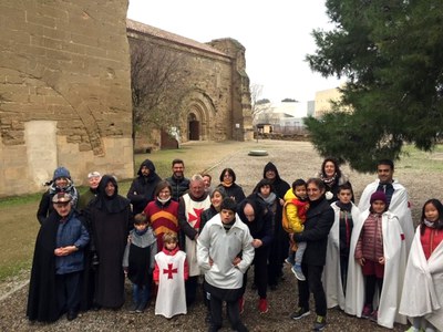 La visita dinamitzada 'Templer per 1 Dia', una manera diferent de difondre el patrimoni de l'orde medieval amb família.