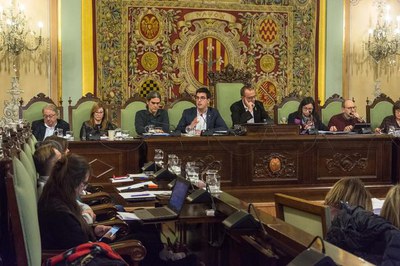 Un moment del debat durant el ple extraordinari d'avui.