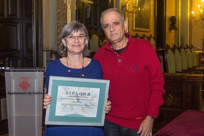 El diploma lliurat a l'entitat Banc del Temps.