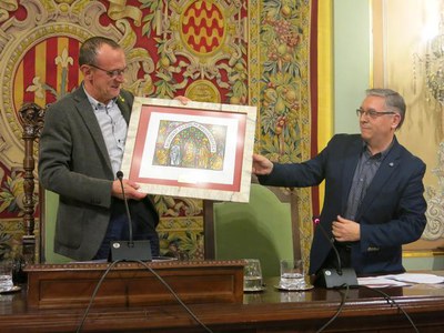 L'alcalde de Lleida, Miquel Pueyo, pregoner d'enguany.