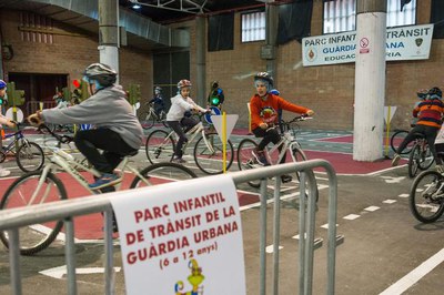 El parc infantil de trànsit de la Guàrdia Urbana és una de les activitats tradicionals del Cucalòcum.