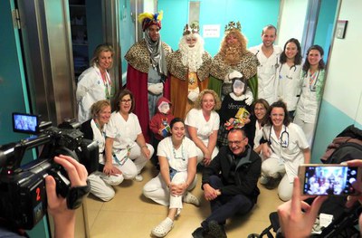 El personal sanitari també ha agraït la visita dels Reis i del paer en cap.