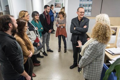 El paer en cap ha recorregut les dependències municipals a Mercolleida..