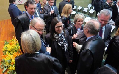 Els tinents d'alcalde Jordina Freixanet i Paco Cerdà han representat a l'Ajuntament de Lleida.