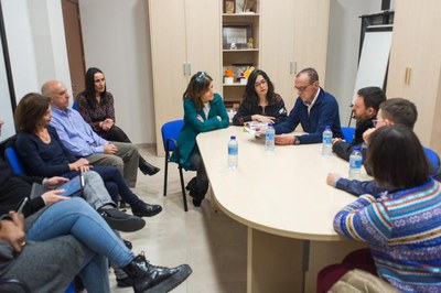 El paer en cap haconvidat Down Lleida a celebra el 25 aniversari de l'entitat al Saló de Sessions de la Paeria.
