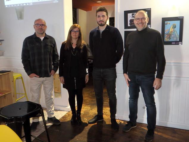 Joan Pinyol, Anna Campos, Gerard Pamplona i Jaume Rutllant, ubicats d'esquerra a dreta