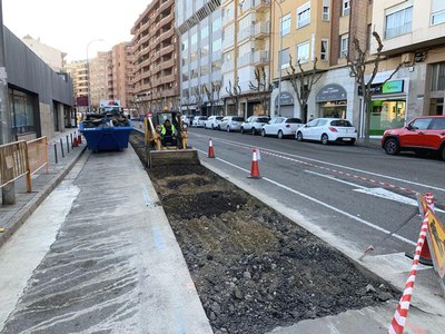 La primera fase de les obres del carril bici de Fleming tindran una durada de dos mesos.